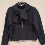 Tibi  Terry Flap Sweatshirt Black XS Photo 1