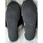 Victoria's Secret Black and White Polka Dot Furry Slippers Photo 4