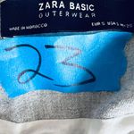 ZARA Embroidered Wool Blend Jacket Size S Gray Photo 4