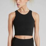 Athleta  black conscious crop bra top large Photo 1
