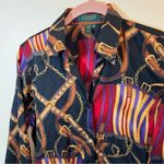 Ralph Lauren ✨ Lauren  Vintage Women’s Equestrian Gold Chain Long Sleeve PM Photo 1