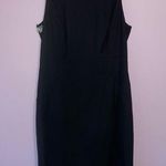 J.Crew Size 10 Black Sheath Dress 100% Wool Sleeveless High Neck Photo 0