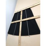 Misook Women Mini Pencil Skirt Size M Zipper Details Black Punk Edgy Y2K 90’ Photo 3