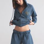 SKIMS Cotton Poplin Boxer in Harbor, Size Small Photo 1