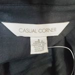 Buttons Casual Corner Black Sleeveless Linen Button Down Collared Dress  Size 6 Photo 7