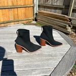 Steven By Steve Madden Nara Stacked Heel Sock Bootie in Black Size 5.5 Photo 1