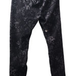 Spyder  High‎ Waist Leggings Athletic Yoga Pants Abstract Print Black Size S Photo 0