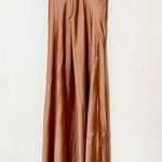 Show Me Your Mumu Tuscany Maxi Slip Dress Copper Luxe Satin Size Medium Photo 6