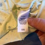 Abound  Women's Yellow Blue Splatter Pocket Crop T-Shirt Medium‎ Top Photo 2