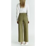 OAT New York Plus High Rise Wide Leg‎ Trousers Martini Olive Size 18W Green Photo 1