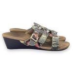 Vionic Park Radia Snakeprint Triple Strap Orthotic Sandals in Mint Snake Size 8 Photo 7