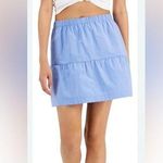 Hippie Rose NWT  Women's Skirt Size M Aster Blue Elastic Waist Pull On Photo 0