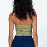 Princess Polly ୨୧ ･ﾟ✧  Henney Strapless Top Khaki NWT Photo 2