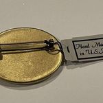 Female Dairy Milk Cow With Pink Bow Brooch Pin Handmade Handcrafted White Photo 4