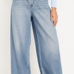 Old Navy Light Blue Wide Leg Jeans Photo 0