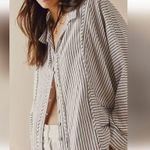We The Free Free People One & Only Stripe Top Small Women's Casual Dolman Sleeves Photo 2