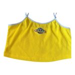 SheIn Medium Sexy ribbed Yellow Cropped yellow tank Planet and alien vibes​​​​ Photo 4