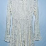 Free People NWOT Teen Witch Ivory Lace Mini Dress Photo 3