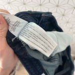 Hollister  Curvy Ultra-High Rise Dad Jean Dark Blue Distressed Photo 5