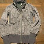 Lululemon Athletica Gray Plaid Zip-Up Jacket Photo 8
