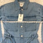 Oat New York Women’s long sleeve denim Jumpsuit in light blue size XS Photo 2