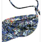 Bananhot NWT St Tropez Bikini Top Marbled Water Blue Tie Underwire Size Small Photo 5
