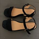 Madewell  The Lina Platform Sandal in True Black Suede Womens Size 10.5 Photo 3