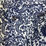 Beau Dawson Size 12 Navy Blue & Gray Denim Paisley Jeans 5 Pockets & Belt Loops Photo 6