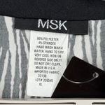 MSK Jacket XL Silver Zebra Sparkle Shimmer Metallic Animal Print Zip Clubwear Black Photo 7