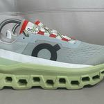 On Cloudmonster Glacier Grey Meadow Athletic Running Shoes Women’s Size 9.5 Green Photo 1