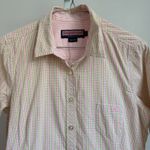 Vineyard Vines  Button Down Shirt sz 6 Pink Green Plaid‎ Preppy Coastal Photo 1