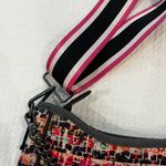 Haute Shore Pink Multicolored Tweed Print Neoprene Shoulder Crossbody Purse Black Photo 4