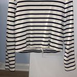 Ann Taylor  Weekend Collection Striped Knit Jacket size M, 100% Cotton Photo 3
