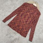 Sundance Mock Neck Longsleeve Ribbed Sweater Boho in Earth Tone Multicolor XL Orange Photo 5