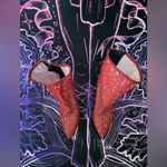 Cape Robbin EUC  Red Floral Boots with heel size 6.5 Photo 1