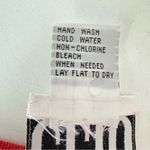 Clio Red Embroidered Knitted Women’s Short Sleeve Top Beaded Silk Cotton Size M Size M Photo 5