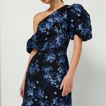 Elliatt  Planetary Asymmetric Jacquard Maxi Dress, Navy/Black, New w/Tag $389.95 Photo 5