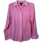 Ralph Lauren Vintage Lauren  Sheer Pink Blouse Size Small Photo 0