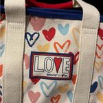 Brighton Red, White & You Mini Canvas Tote Bag with Hearts & Love! Photo 5