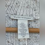 white + warren wool cashmere 3 hook grandpa cardigan oatmeal size medium Tan Photo 4