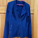 Zella  NAVY Zip Up Active Jacket Stretch Long Sleeve Performance size L Photo 1