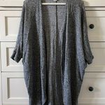 Full Tilt Essentials by Women’s Charcoal Cocoon Cardigan w/ Cropped Sleeves - M Photo 0