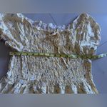 Moon River Dashing  SMOCKED DRESS Yellow White Balloon Sleeves Lined Summer Women Dress 3X Photo 11