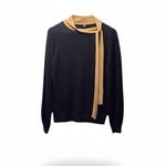 Ann Taylor  Factory Camel and Black Sweater. Size Medium Photo 1
