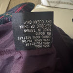 Kasper  ASL Wool Plaid Blazer 14 Navy blue green Jacket Old Money Gold buttons Photo 5