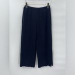 St. John  black‎ knit wide leg pants with pleats size 4 Photo 1