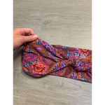 Stone Fox Swim  Purple Print Bijou Bikini Bandeau Top BNWT Size XL Photo 2