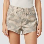 Hudson Jeans Hudson Lori High Rise Camo Print Raw Hem Denim Shorts Size 25 New Photo 0