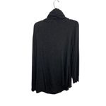 Soft Surroundings Cowl Neck Tunic Sweater Dark Gray Sweatshirt Drawstring XL Photo 3