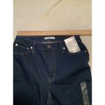 Nine West Kick Flare High Rise Cropped Raw Hem Jeans Dark Wash Womens Size 8 Photo 7